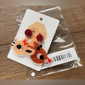 Rudolph & Clarice Earrings "Rudolph The Red Nosed Reindeer"